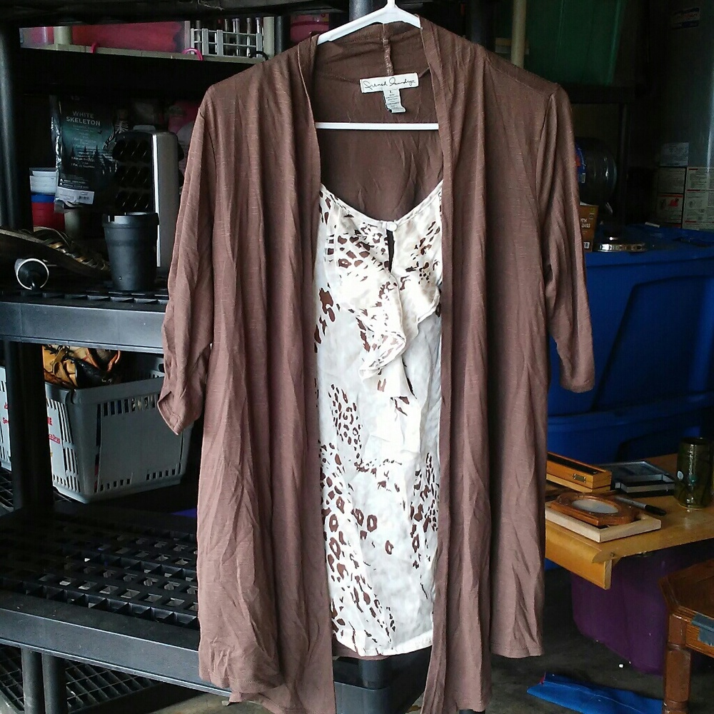 Brown classy blouse